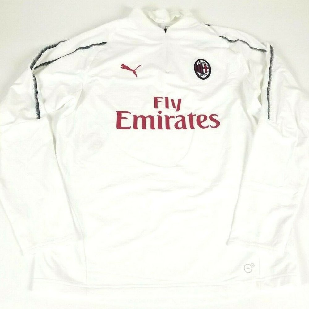 NWTD Puma Fly Emirates Mens White Red Large Jersey